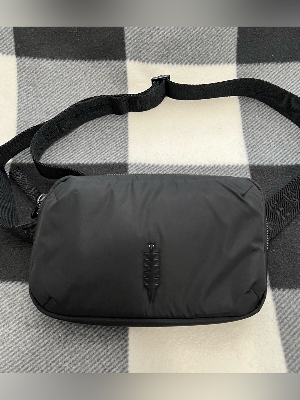 Thacker Black Belt Bag Adjustable Strap